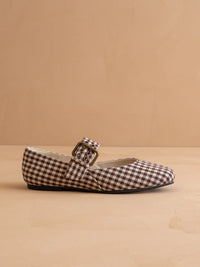 Bruno Gingham Ballet Flats
