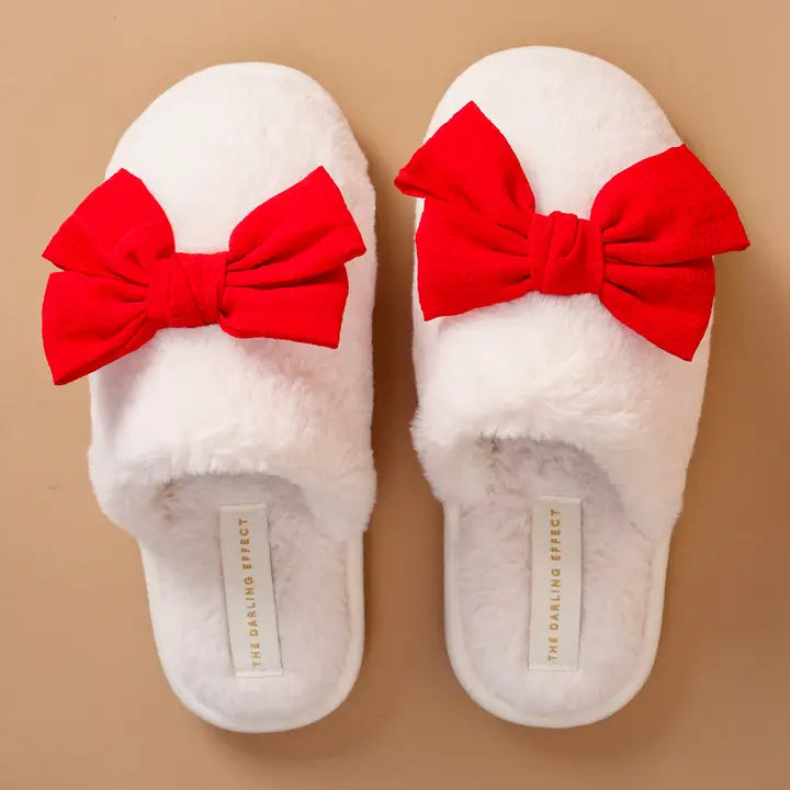 Berry Sweet Bow Slippers