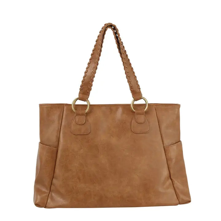 Zoey Braided Handle Tote