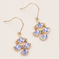 Caprice Blue + Mother of Pearl Earrings