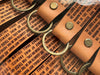 Scripture Leather Keychain