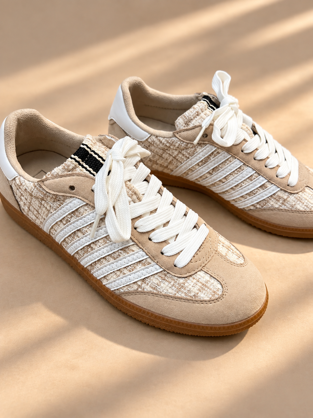 Shu Shop Tweed Taupe Stevie Sneaker