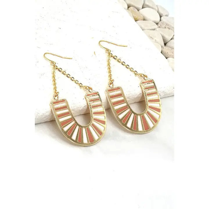 Yndia U Drop Earrings