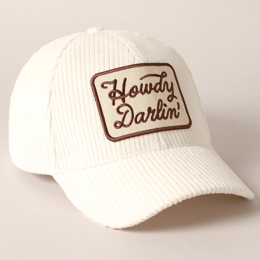 Howdy Darlin' Corduroy Cap