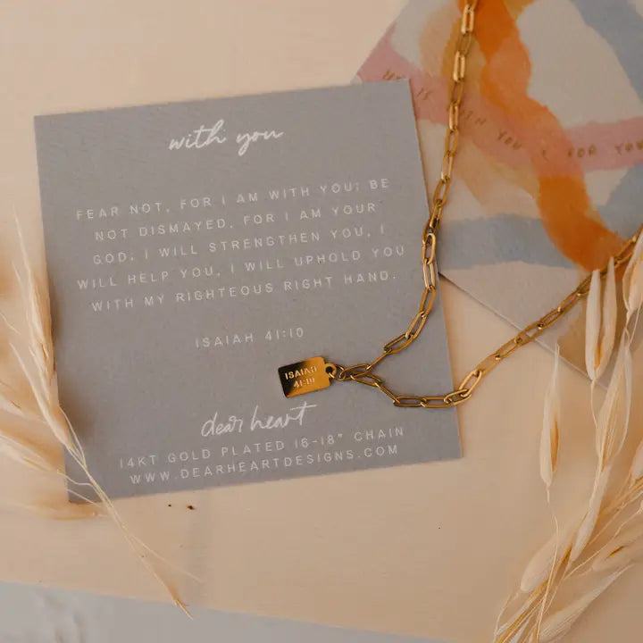 Dear Heart | With You Mini Tag Necklace