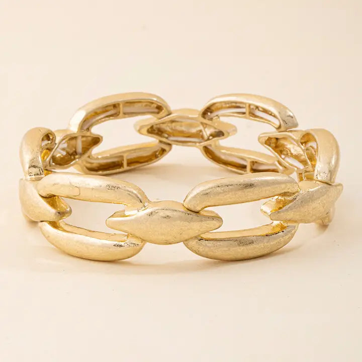 Rexford Matte Oval Link Bracelet