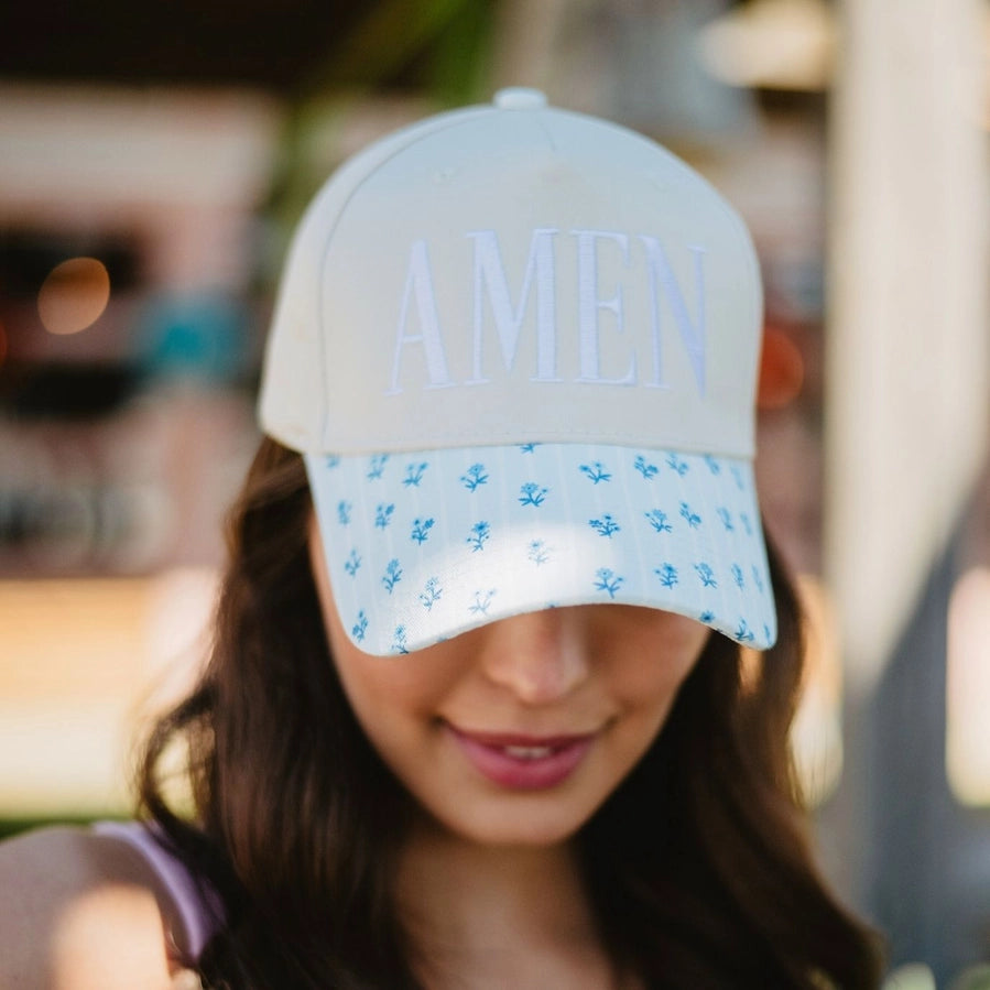 Amen Floral Rim Cap