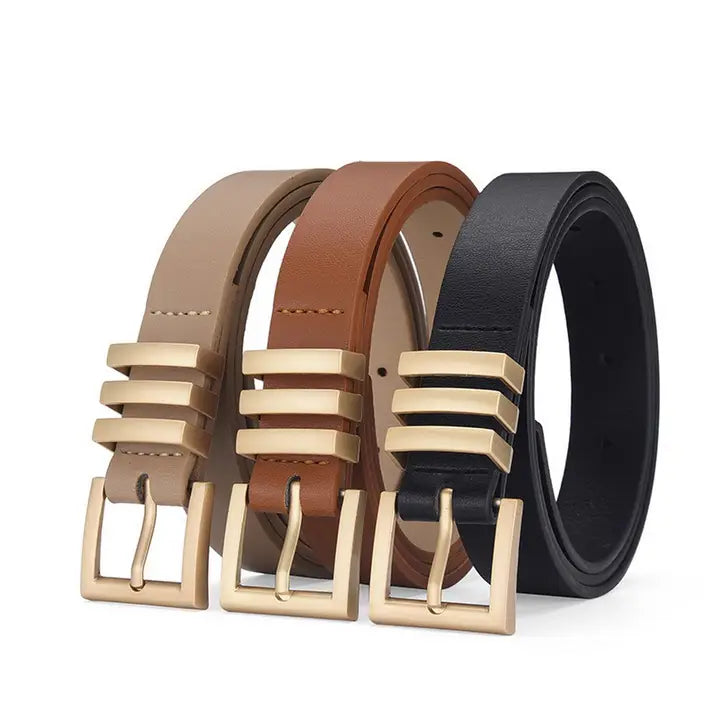 Matt Square Buckle Belt