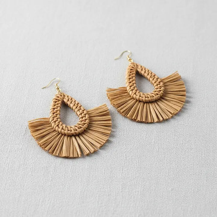 Zarina Raffia Earrings
