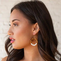 Kyle Beaded Hoop Earrings