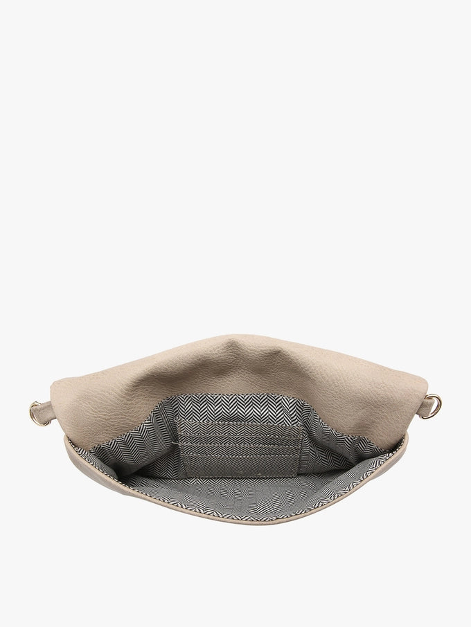 Navy Austin Flapover Crossbody Clutch