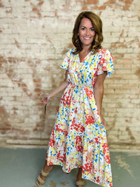 Frances Floral Midi Dress