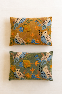 Embroidery Bird Pillows
