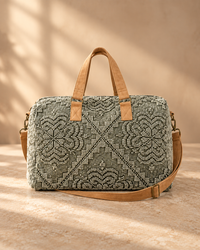 Sage Vintage Textured Duffel Bag