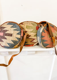 Henlee Round Tapestry Crossbody