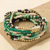 Mixed Mint and Blue Bracelets