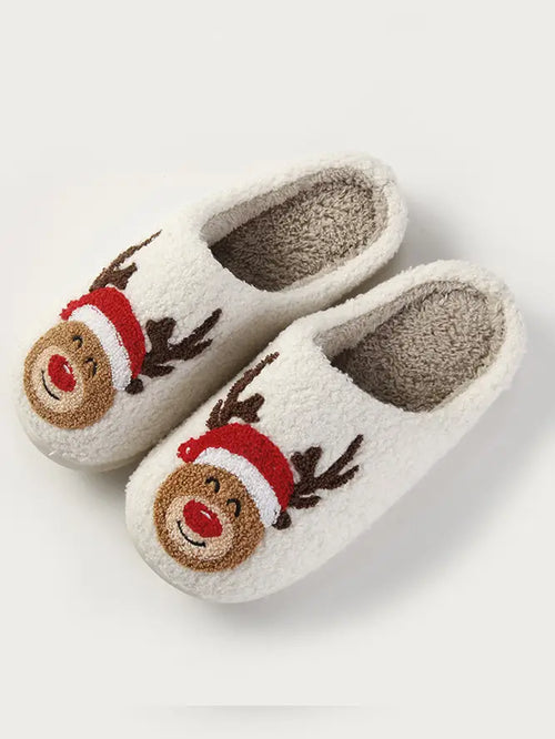 Christmas Reindeer Slippers