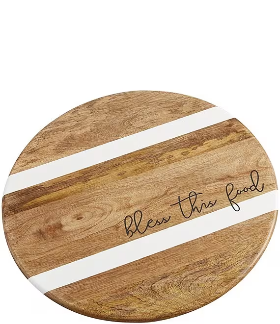 Mud Pie "Bless this Food" Lazy Susan