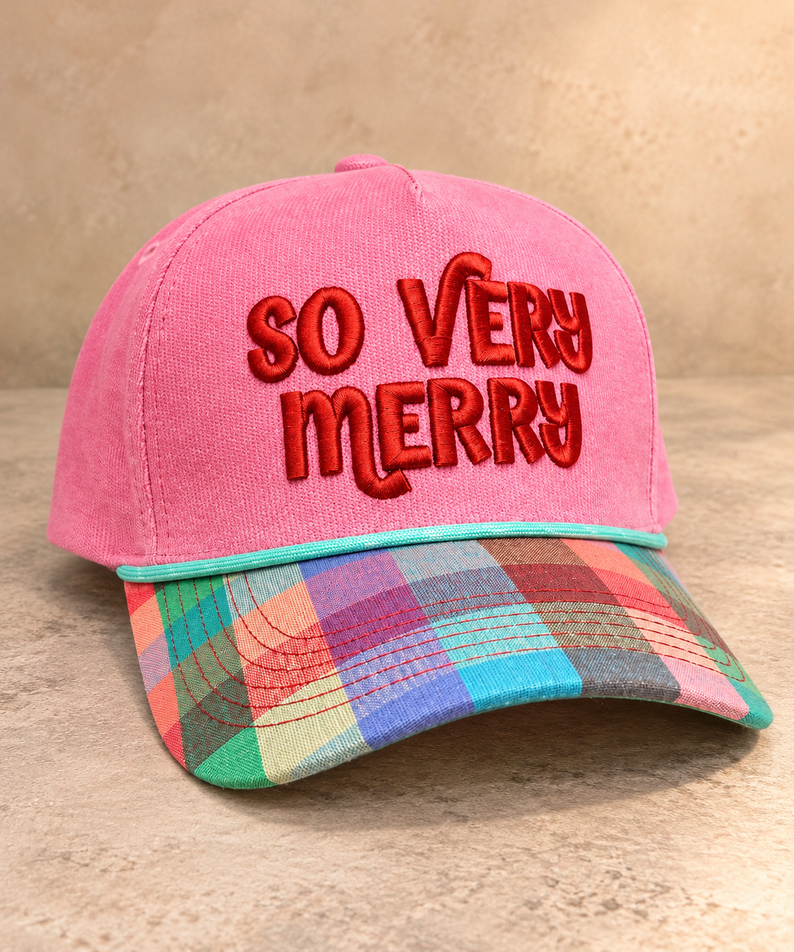 So Very Merry Embroidered Cap
