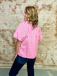 THML Prissy Gingham Top