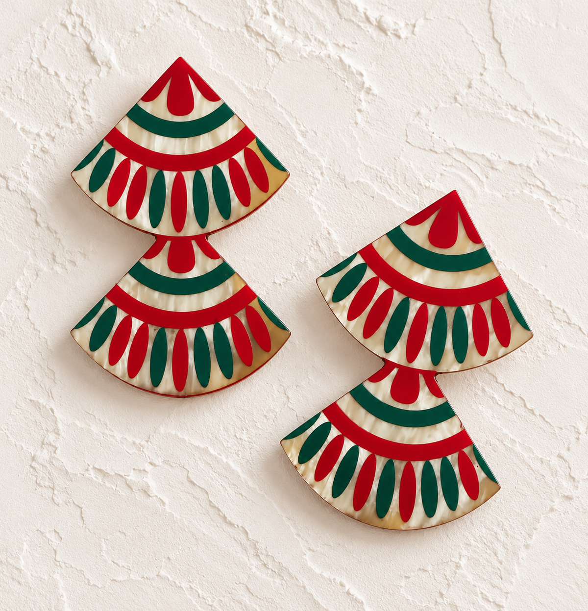 Navidad Double Tile Earrings | Sunshine Tienda