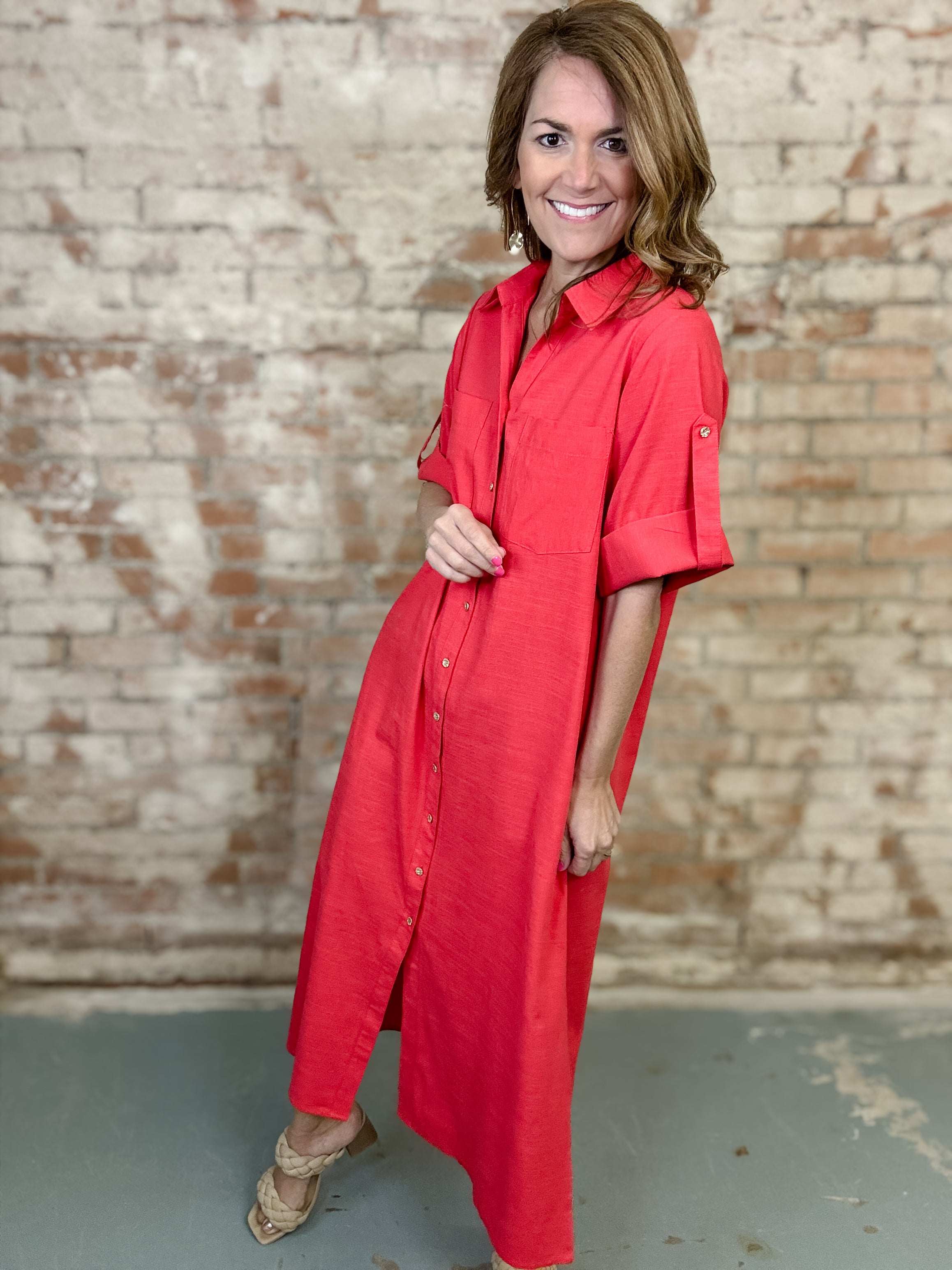 Grace Button Down Dress