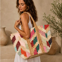 Maia Boho Chevron Tote