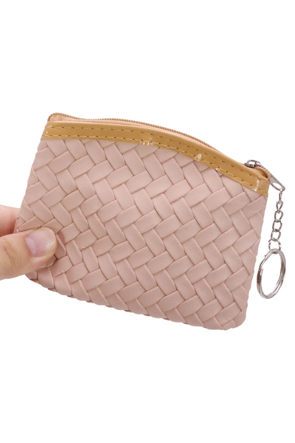 Basket Weave Coin Purse