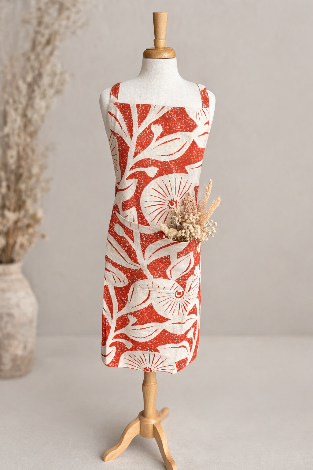 Floral Crossback Apron
