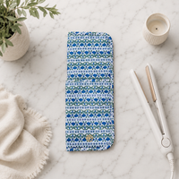 Floral Foulard Navy Hot Tool Cover