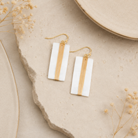 Dureen Seashell Rectangle Earrings