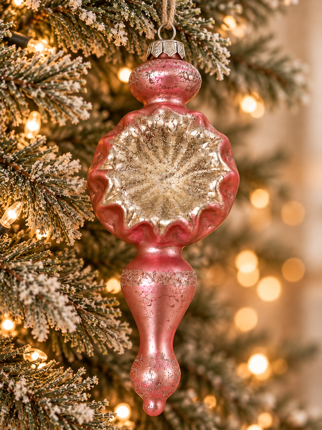 Winter Vintage Glass Ornaments