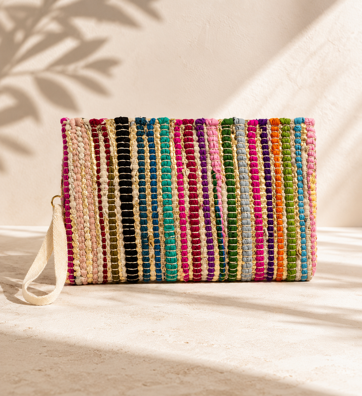 Cordelia Metallic Stripe Bag