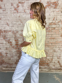 Asher Solid Ruffle Top
