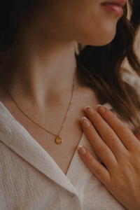 Dear Heart Hope Disc Necklace