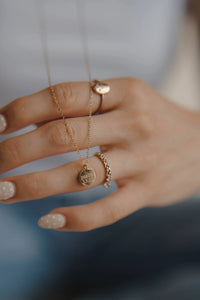 Dear Heart Hope Disc Necklace