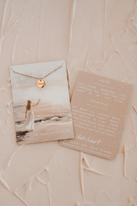Dear Heart Hope Disc Necklace