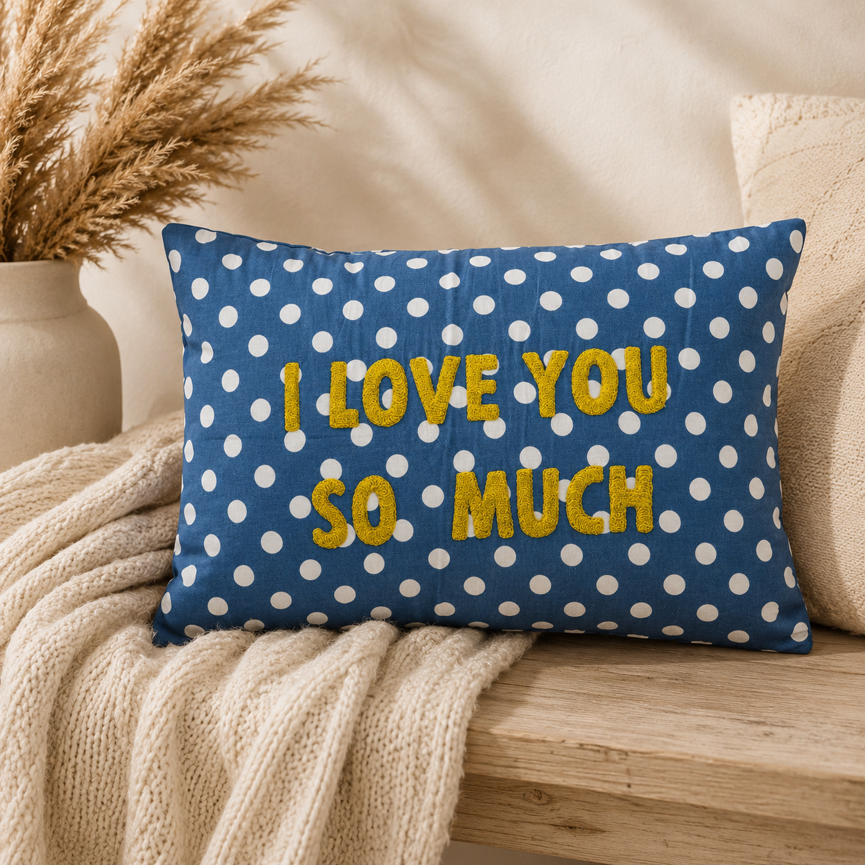 I Love You So Much Pillow