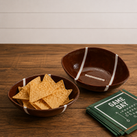 Football Condiment Ceramic Bowls