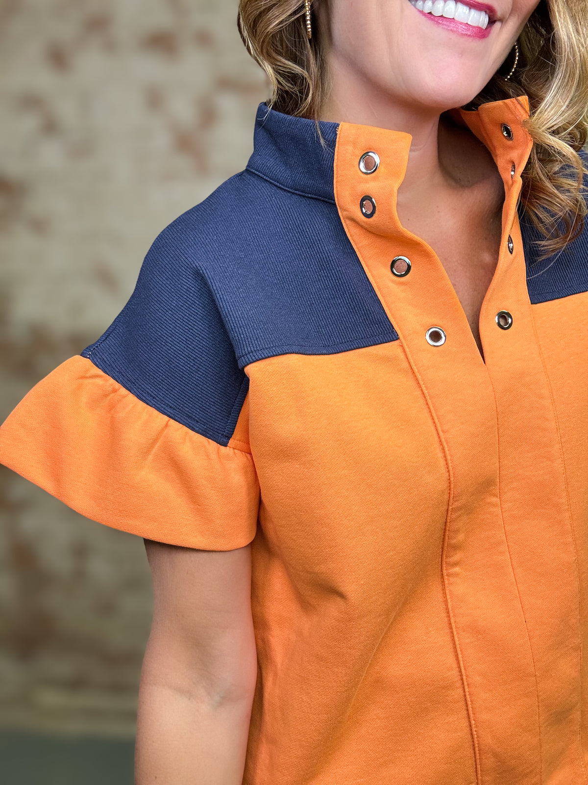 Aniston Color Block Top