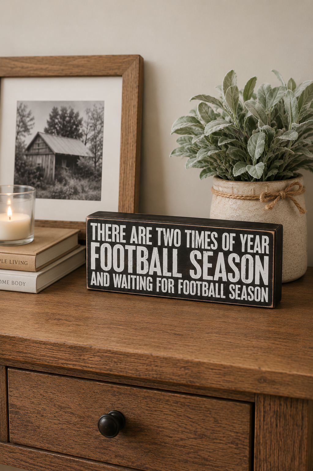Football Season Box Sign