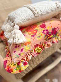 Square Cotton Velvet Printed Pillow