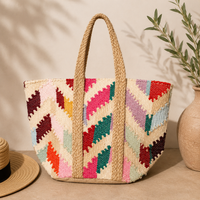 Maia Boho Chevron Tote