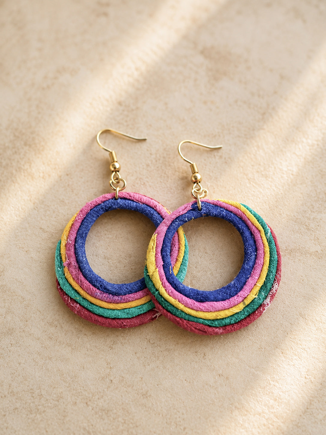 Melton Cotton Dangle Earrings