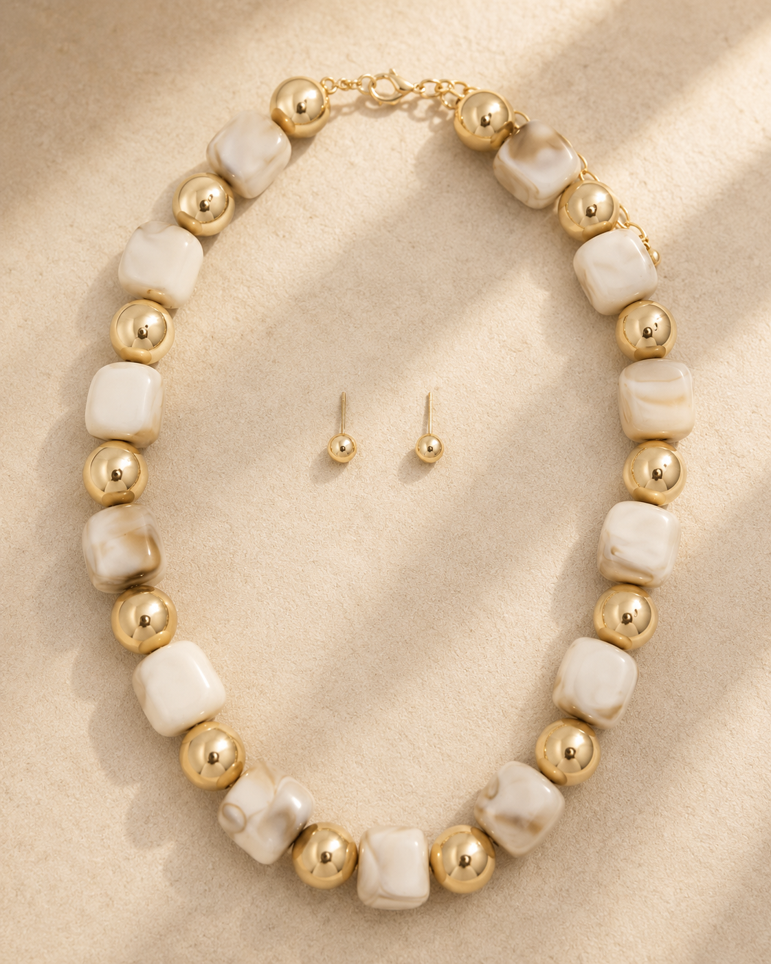 Troy Tortoise Bead Necklace Set