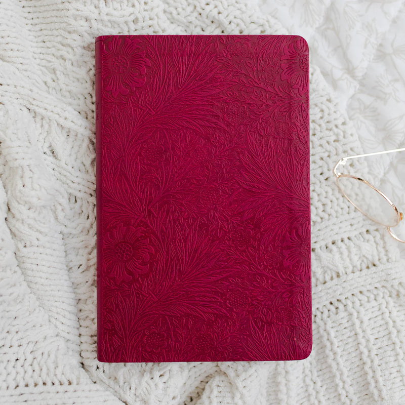 ESV Large Print Thin Line Bible | Raspberry Floral