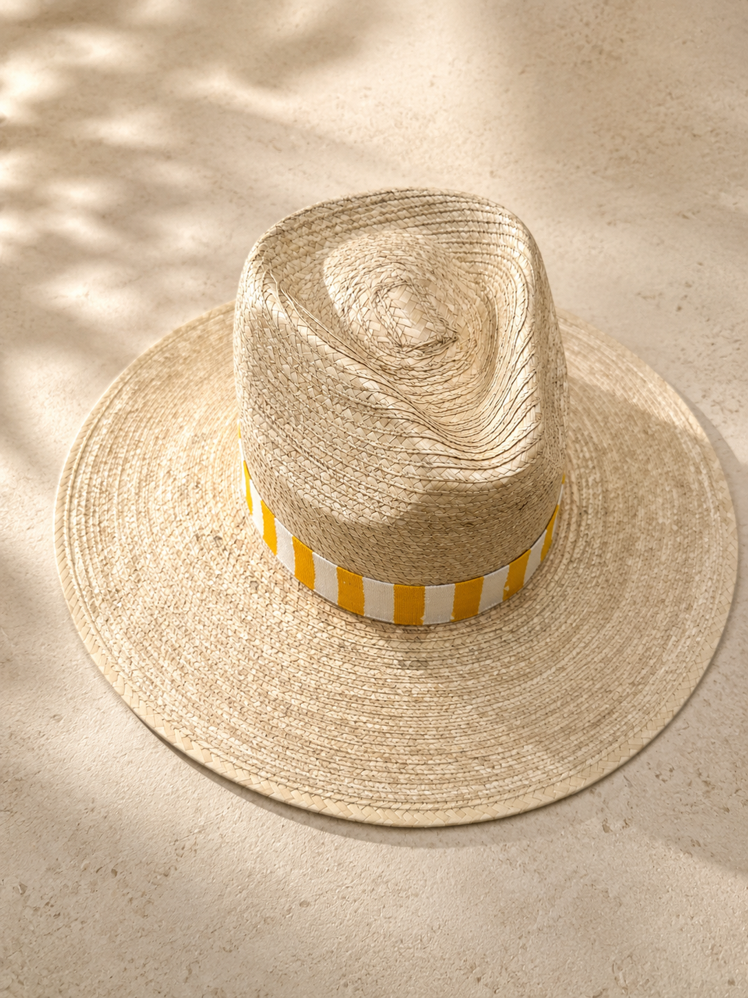 Sunshine Club Patch w/Stripes Palm Hat | Sunshine Tienda