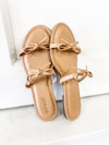 Kendi Bow Strap Flat Sandals