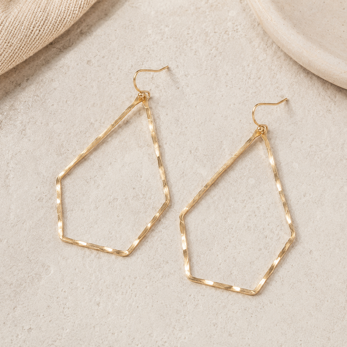 Ellen Pentagon Dangle Earrings