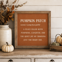 Pumpkin Patch Definition Frame